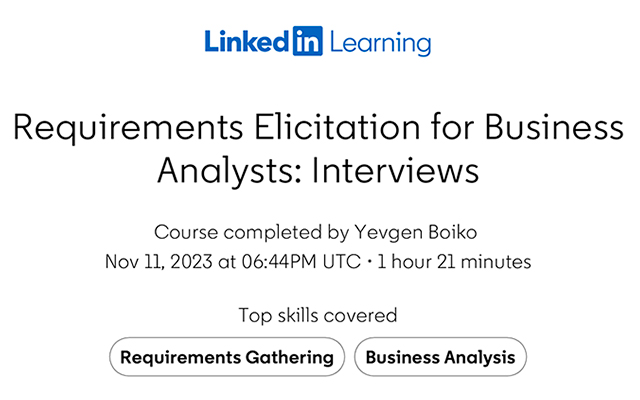 Requirements Elicitation for Business Analysts: Interviews